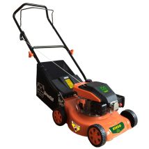 Greencat Benzin-Rasenmäher 99cc – 40 cm Schnittbreite – 2,4 PS – Schnitthöhe 35-65 mm – Stahlgehäuse – 40 l Fangkorb
