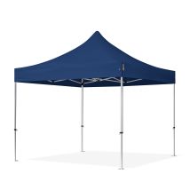 House Of Tents - 3x3m Gazebo Pieghevole Pes 800, Professional 40mm Alluminio, Blu Scuro