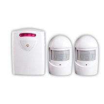 Sistemas De Alarma De Seguridad, 1 Receptor Y 2 Detectores De Movimiento Pir Resistentes A La Intemperie Para Patio, Garaje O Granero, Kit De Sirena 