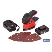 Lijadora Mouse A Batería 20 V, 11000 Rpm, Base De Velcro 10 X 14 Cm, 0,86 Kg