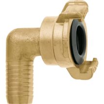 Pieza de conexión de tubo acodada – 25mm – Latón – 40 bar – GEKA