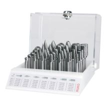 Ruko Hartmetall Frässtift-Satz 35-teilig – Durchmesser 6-16mm – Für Metallbearbeitung und Heimwerken