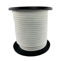 Overmann - Cordon Corde Roue D.6mm Tresse Pleine Blanche Avec Âme