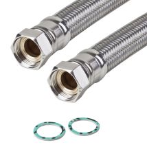 Bremboflex - Edelstahl Panzerschlauch 1 1/4 Zoll 80cm 800mm Dn32 Brauchwasser