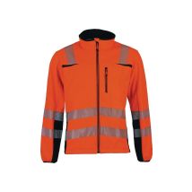 Warnschutz-softshelljacke Prevent Trendline Orange / Schwarz Größe Xl - Ptw-sn/xl/68 - Asatex