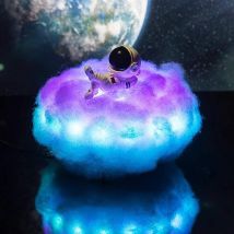 Minkurow Luce Notturna Per Bambini, Lampada Astronauta Nuvole Colorate A Led, Luce Notturna Astronauta Sognante Creativa Per La Decorazione Della 