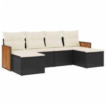 Maison Exclusive - Set De Sofás De Jardín 6 Piezas Y Cojines Ratá