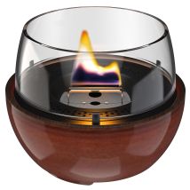 Candela Tulip 14 Reactive Glaze Ambra Da Tavolo Ricaricabile Tenderfuel