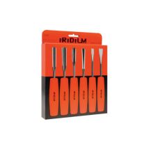 Set 6 Sgorbie Cromo Vanadio P/legno Iridium