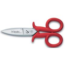 Tijeras electricistas 5.5" – Mangos aislantes – 3 Claveles
