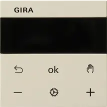 Gira S3000 Rtr Display System 55 Bianco Crema [539301], 5393 01
