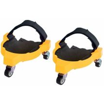 Confezione Da 2 Ginocchiere Flessibili Con Ruote Per Giardino, Cantiere
