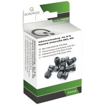 Quadrios - 2102ca127 Kabelverschraubung Sortiment M16 Pa66 Schwarz 1 Set