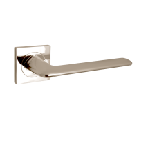 Maniglia Domino Per Porte Interne Rombo-qr M9 Nichel