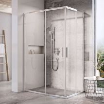 Ravak Blix Slim - Porta Della Doccia, 100x195 Cm, Alluminio Lucido/vetro Trasparente X1xma0c00z1