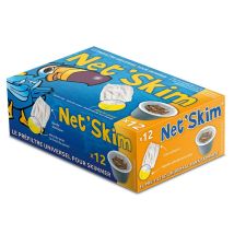 Prefiltro Skimmer Net'Skim para Piscinas y Spas – 12 Unidades – Compatible con Cestas de hasta 240 mm