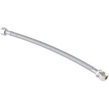 Schell - Flexibler Schlauch , Flexibler Verbindungsschlauch, Panzerschlauch , 300mm , 10mm Quetsch , 3/8' Üwm