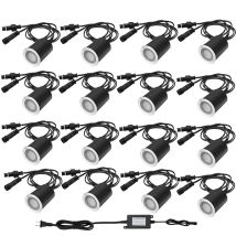 Einbauspots 16 Led Φ32mm Ip67 Head Deck Beleuchtungssets Wasserdichte 12v Niederspannung - Weißes Licht