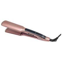 GAMA – Glätteisen X-Wide Keration – Warm – Pink – 150 °C – 185 m – 4 cm – 10 cm
