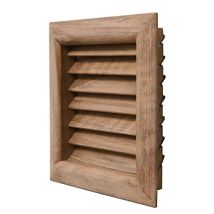 La Ventilazione Lges100t Grille De Ventilation Carree En Teck A Encastrer Dimensions 112 X 112 Mm