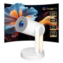 Projecteur De Chambre Etoe Starfish Plus – Idéal Pour Cinéma Au Lit Et Au Plafond – Google Tv Intégré, Vidéo 4k Et Rotation Flexible 140°