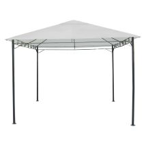 Pavillon Echos 3 x 4 m – Pulverbeschichteter Metallrahmen – Polyester 180 g/m² – Max. Höhe 2,70 m – 40x40 mm Eisenrohre – Farbe Beige