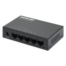 Switch Hub Ethernet 10/100mbps 5 Porte Desktop In Metallo - Intellinet