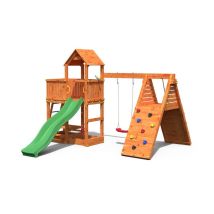 Parco Giochi Fungoo Fluppi Con Sabbiera, Arrampicata, Tavolo Picnic, Altalena E Scivolo
