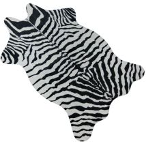 [never Used] Zebra/cow Goat Printed Carpet Velvet Imitation Leather Area Rugs Cowhide Animal Skins Natural Shape Area Rug Decoration Carpet 110 75cm
