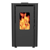 Estufa De Pellets De Madera Negra De 6,1 Kw - Orphee 6 Noir - Supra -