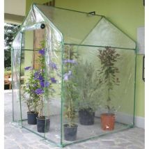 Serre-maisonnette Verdemax “clematis” 155×155×h205 cm – Bâche Transparente Incluse