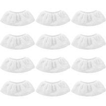 12 Paños De Microfibra Para Fregona, Accesorios Blancos Para Fregona, Compatibles Con La Mayoría De Limpiadores A Vapor