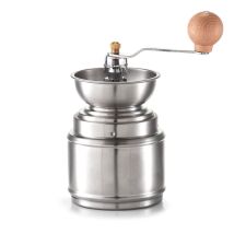 Zeller - 27219 - Macinacaffè In Acciaio Inox, 9,5 X 9,5 X 22 Cm, Colore: Argento