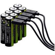 Loopenergy Usb-c Batteria Ricaricabile Usb-c Li-ion 1700 Mah 1.5 V 8 Pz. - Verico