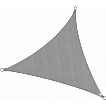 Voile D'Ombrage Triangulaire Étanche 36x36x36m Solvision Ps9 Gris