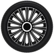 Radkappen-satz - 15 Zoll - Le Mans - Schwarz-silber