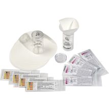 Bodenanalyse-Set pH-Wert – 4x Teststäbchen – 20 Spezialfilter – 2 Messbecher – Trichter – Bedienungsanleitung