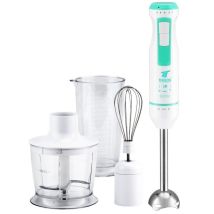 Batidora de Varilla 800W – Motor DC – 2 Velocidades – Turbo – Acero Inoxidable – Vaso Medidor 700ml – Picador 500ml