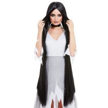 Witch Wig Extra Long - Black - 120cm Long - 52069