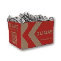 Tornillo De Cabeza Plana 8x140 Cabeza Plana Brillante Galvanizado Tx40 Klimas