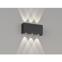 Honsel - Led Außenwandleuchte Nairobi Schwarz Mit Up And Down Licht - 17cm Breit