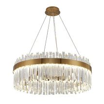 Lámpara de araña de cristal 50cm – Lux – 86 cristales K9 – LED 16W – Diseño moderno – Latón pulido