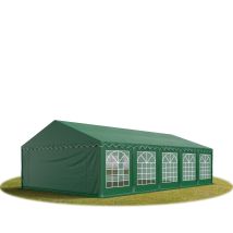 Party-zelt Festzelt 5x10 M Garten-pavillon -zelt Pvc Plane 700 N In Dunkelgrün Wasserdicht - Toolport