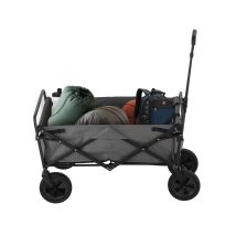Neo Grey Heavy Duty Large Capacity Foldable Collapsible Garden Trolley Cart Utility Wagon Truck Folding Wheelbarrow For Beach Gardening Outdoor 