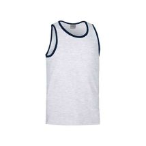 Valento - Camiseta Sin Mangas De Corte Clásico Atletic L Gris Vigore / Azul Marino