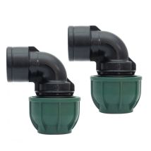 Codo macho polipropileno 32mm x 1" – Montaje rápido – Certificado Aenor