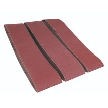 Ferm Nastri Abrasivi 915x100 Mm (3 Pezzi) 1x G60, 1x G100, 1x G150 - Per Levigatrice A Nastro