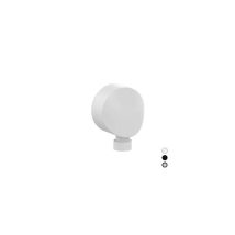 RERU – Enchufe de agua de ducha – Negro mate – Diámetro 54 mm – Conexiones G1/2""F y 1/2""M