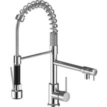 Suguword – Kitchen Mixer Tap – Fully Metallic Lead-Free – 360° Rotating Spout – Dual-Function Pull-Down Spray Head