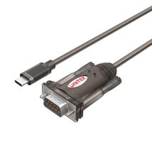Unitek Y-1105k - Usb C A Convertitore Seriale Rs-232 (cavo Da 1,5 M, Interfaccia Seriale Hotplug, Compatibile Con Windows Server 2003, Server 2008, 